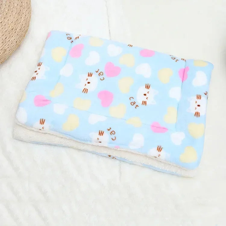 Four Seasons Universal Cat Litter Pet Mat Soft Cat and Dog Sleeping Mat Blanket Thickened Pet Mat Dog Kennel Non-slip Cushion