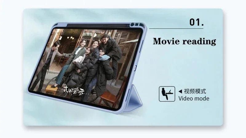 Coque For Xiaomi Pad 7 Case with Pen Holder PU Leather Soft Back Trifold Stand Cover For Xiaomi Pad 7 Pro Mi Pad 7 Case 11.2''