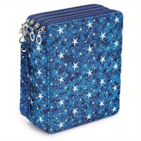 200 hole portable canvas pencil case, pencil stationery shockproof storage bag, large capacity stationery box
