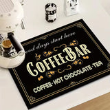 Minimally Styled Coffee Machine Mat and Anti Slip Mat Kitchen Mat Kitchen Water and Anti Slip Mat Mat Kitchen Dining Mats