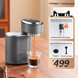Compact Semi-Automatic Coffee Machine - Perfect for Espresso and American Coffee at Home