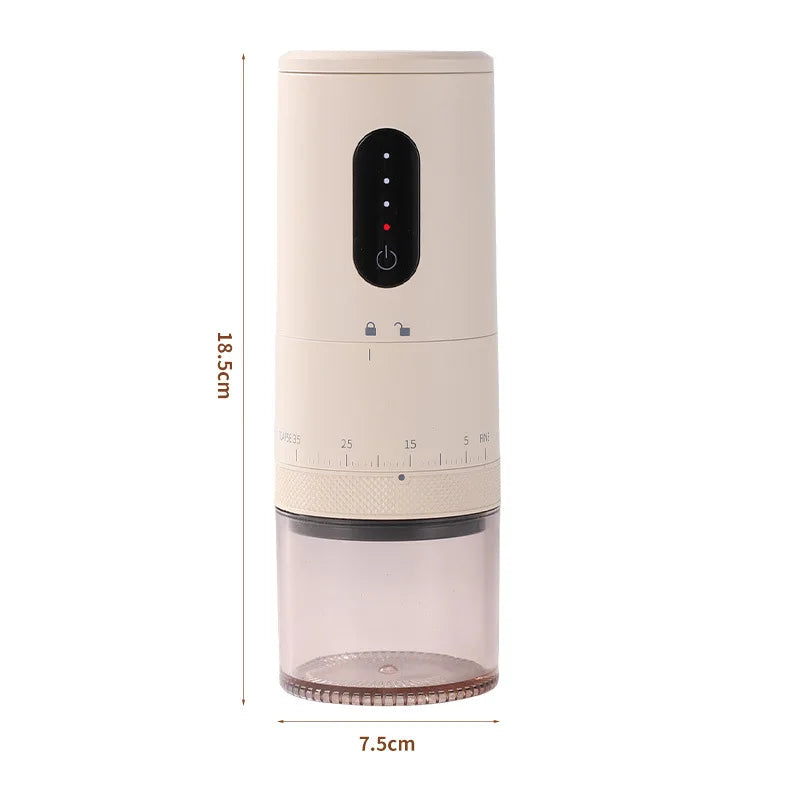 NEW Portable Electric Coffee Grinder 2000mAh Rechargeable 38 Gears External Adjustable Professional Ceramic Burr Fast Grinding