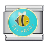 New Arrivals Blue Cute Small Animals Fit Women Men Stainless Steel Bracelet Italian Link 9mm Charm Jewelry DIY Making For Gifts