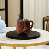 Stainless Steel Musical Instrument Coffee Mug Ornament Durable Guitar Style Water Cup Easy To Clean Comfortable Handle