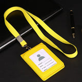 Neck Strap Stationery Business Office School Supplies Card Holder with Lanyard ID Desk Organizer Badge Holder Bus Cards Cover