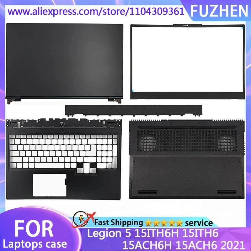 NEW For Legion 5-15 5-15ITH6H 15ITH6 15ACH6H 15ACH6 2021 Laptop LCD Back Cover/Front Bezel/Hinges/Palmrest/Bottom Case