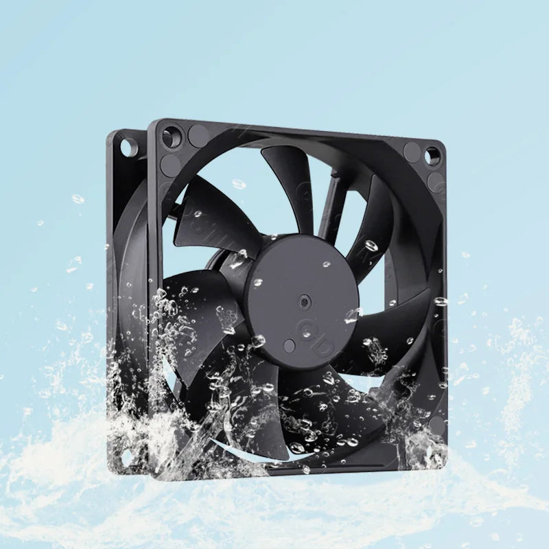 Gdstime DC 12V Waterproof Industrial Ultrasonic Humidifier Refrigeration Cooler 60mm/80mm/120mm Outdoor Water Proof Cooling Fan