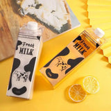 500/750/1000ML Milk Bottle Water Box Square Coffee Juice Tea Cup Transparent Milk Storage For Outdoor Sports Camping Gym
