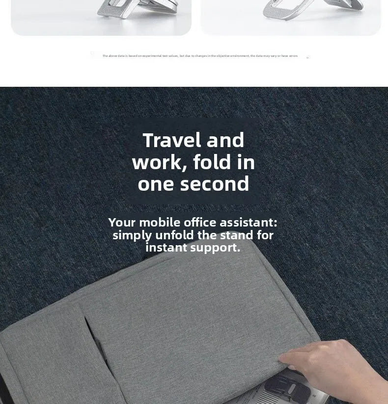 Desktop Riser Portable Foldable Laptop Stand Plastic Feet Hidden Keyboard Mini Adjustable Support Holder for Notebook