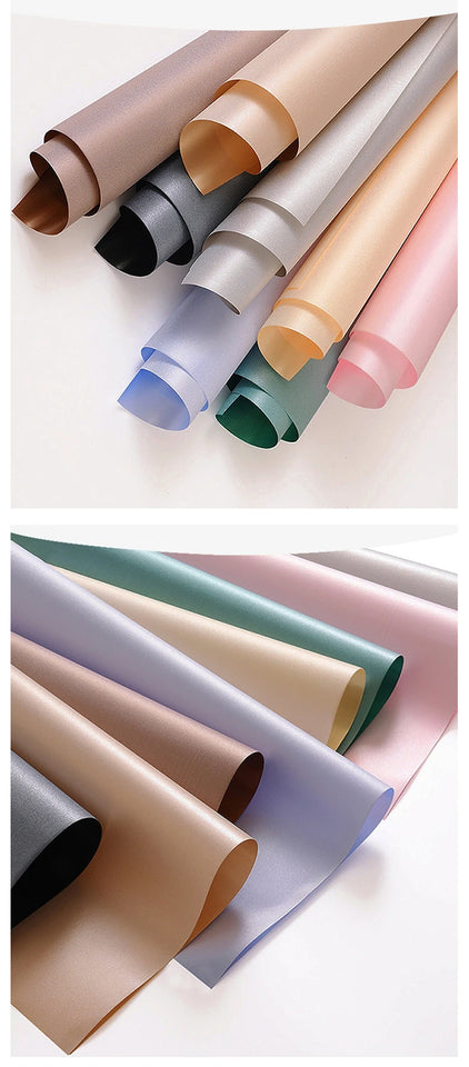 Korean Packaging Film for Flowers, Premium Waterproof Floral Wrapping Paper, Flower Shop Flower Packaging Materials