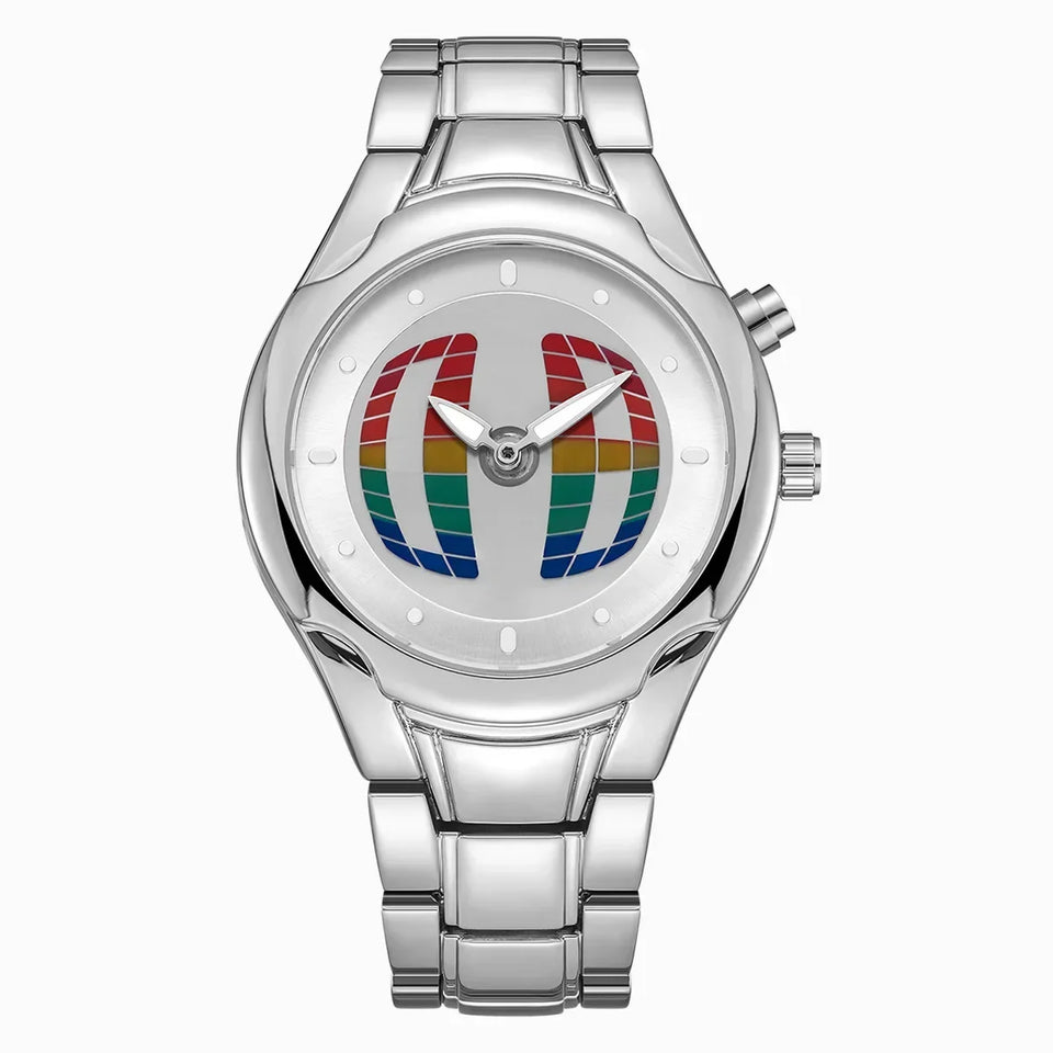 Business AAA Quartz Watch Color Square Y2K Pointer Number Dual Display Steel Personalize Hot Watches Men Dynamic Design Clcok