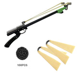 Powerful Metal Slingshot, Outdoor Hunting Catapult, Jungle Field Precision Slingshot, Stainless Steel Trigger Auto Fire Slingsho