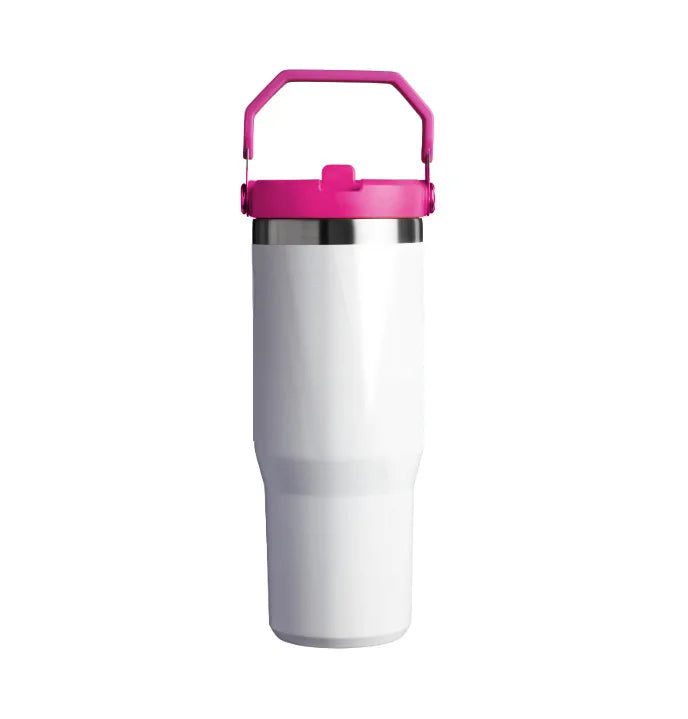 30OZ Sublimation Blank Tumbler Double Wall Stainless Steel Car Cup Coffee Mug Sublimation Water Bottle Vacuum Thermos Bottle