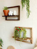 Wooden Display Shelf Floating Shelves Rustic Wood Shelves Wall Storage for Bedroom Kitchen Over Toilet Small Wall Mounted Gifts