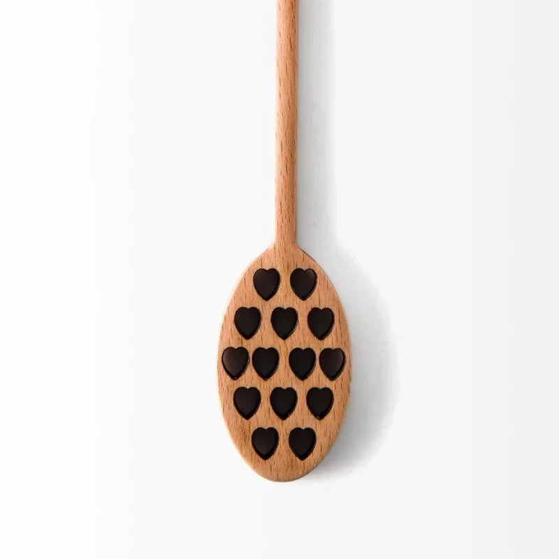 Environmentally Friendly Solid Wood Mixing Spoon Home Kitchen Utensil Spoon Creative Coffee Beverage Honey Mixing Tool Wholesale