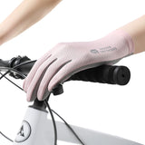 Sunscreen gloves for men and women, touch screen, ice silk thin design, large size, summer outdoor driving, cycling, rider, sun