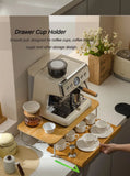 Creative Coffee Machine Storage Racks Wooden Countertop Cups Office Holders Racks Display Shelf Organizer Shelves Kitchen
