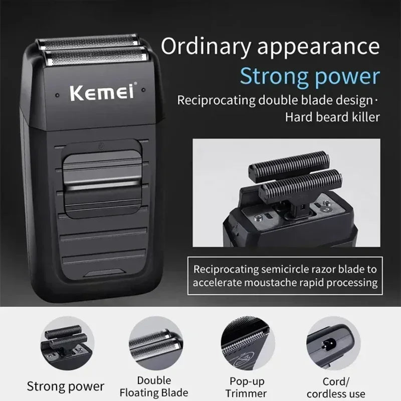 Kemei Electric Hair Clipper Kit Men's Hair Trimmer Machine Professional Hair Cutting Machine Clipper KM-2296 KM-2299 KM-1102