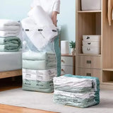 No Need Pump Vacuum Large Plastic Storage Bags Storing Clothes Blankets Reusable Compression Empty Bag Travel Accessories