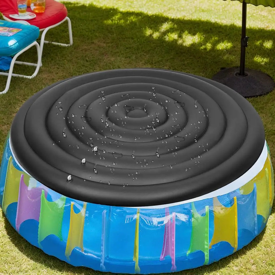Round Hot Tub Cover Spa Pool Protective Lid Portable Round Inflatable Hot Tub Cover Replacement for Family Hotel Garden