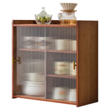 ‌Dustproof Cup Display Cabinet Glass Door Curio Shelf for Coffee Mugs Tabletop Drinkware Organizer for Dining Room/ Bar Counter