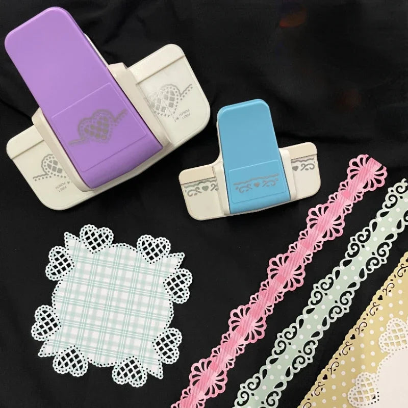 Effort-saving Embossing Device Hollow Lace Edge Pressing Device Punching Device Diy Kindergarten Handmade Greeting Card