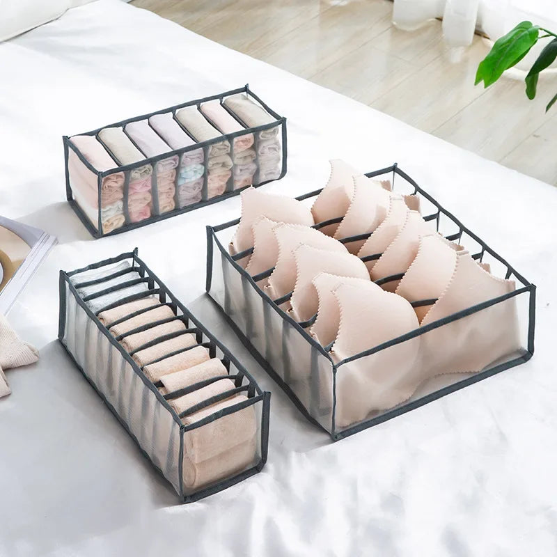 Closet Organizer For Underwear Socks Home Cabinet Divider Storage Box Storage Organizer for clothes Foldable Drawer Organizer