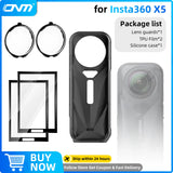 Accessories Set for Insta360 X3 X4 X5 Lens Guard Screen Protector Storage Bag Silicone Case Lens Cap Protective Frame Insta 360