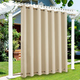Patio Outdoor Curtain Waterproof Thermal Insulated Double Grommets Sun Block Windproof Window Curtains For Garden Drapes Porch