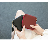 Women's Fringe Square Zipper Purse, Short Money Clip, All Simple Card Bag, Multi-functional Fashion Purse, New, 2024