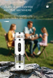 Outdoor camping portable capsule coffee machine, 3-in-1 multi-functional espresso machine with built-in wireless milk frother.