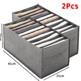 Closets Clothes Organizer Foldable Clothing Underwear Jeans Storage Box Drawer Organizer with Handles Wardrobe OrganizersDivider