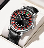LIGE Creative Luxury Mens Watches Roulette Game Dial Fashion Mens Watch Waterproof Luminous Quartz Wristwatches Rolling Ball