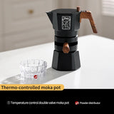 Bincoo Dual Valve Moka Pot Espresso Machine Thermostatic Extraction Coffee Moka Pot Hand Brewed Coffee Pot Barista Accessories