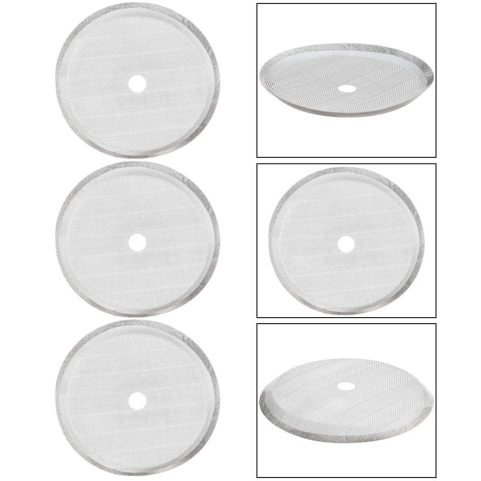 3pcs Reusable Coffee Press Filters Stainless Steel French Press Filters Mesh Filter Replacement Parts 350 800 1000ML