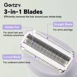 Professional body hair trimmer - USB rechargeable, used for smooth full body beauty