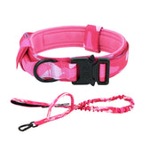 Dog Training Collar Adjustable Tactical Dog Collar And Leash Set Control Handle Pet Lead Collar For Small Big Dogs