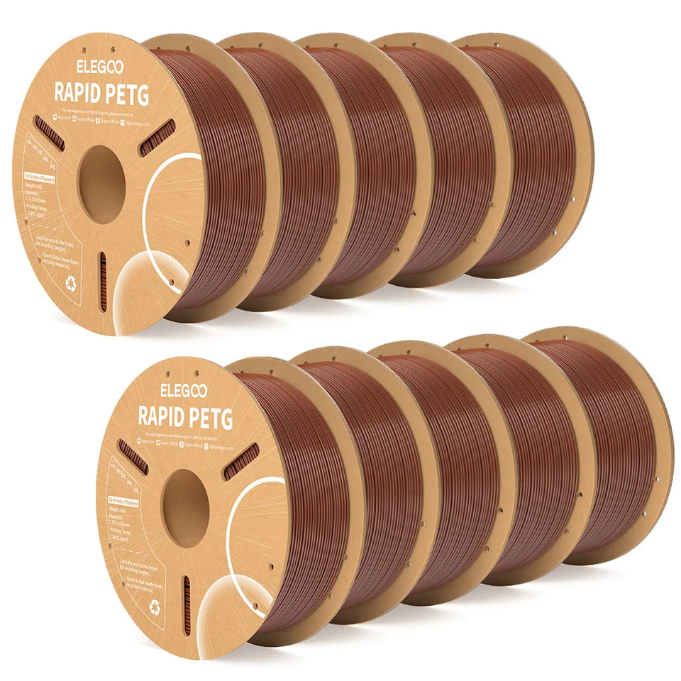ELEGOO Rapid PETG Filament 1.75mm 1KG,High Speed 30-600mm/s 3D Printer Filament 1kg Fits for Most FDM 3D Printers
