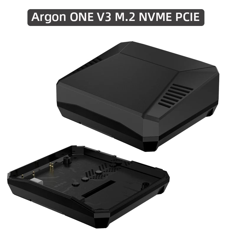 Argon ONE V3 M.2 NVME Case for Raspberry Pi 5 Aluminum Shell Bulit-in PWM Fan Heatsinks for RPI 5