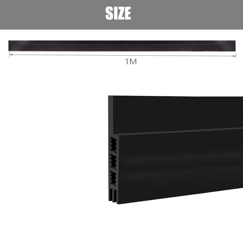 1Pc 1 Meter Door Bottom Sealing Strip Self-Adhesive Aoors And Windows,Sound Insulation, Windproof, Porous Sealing Strip