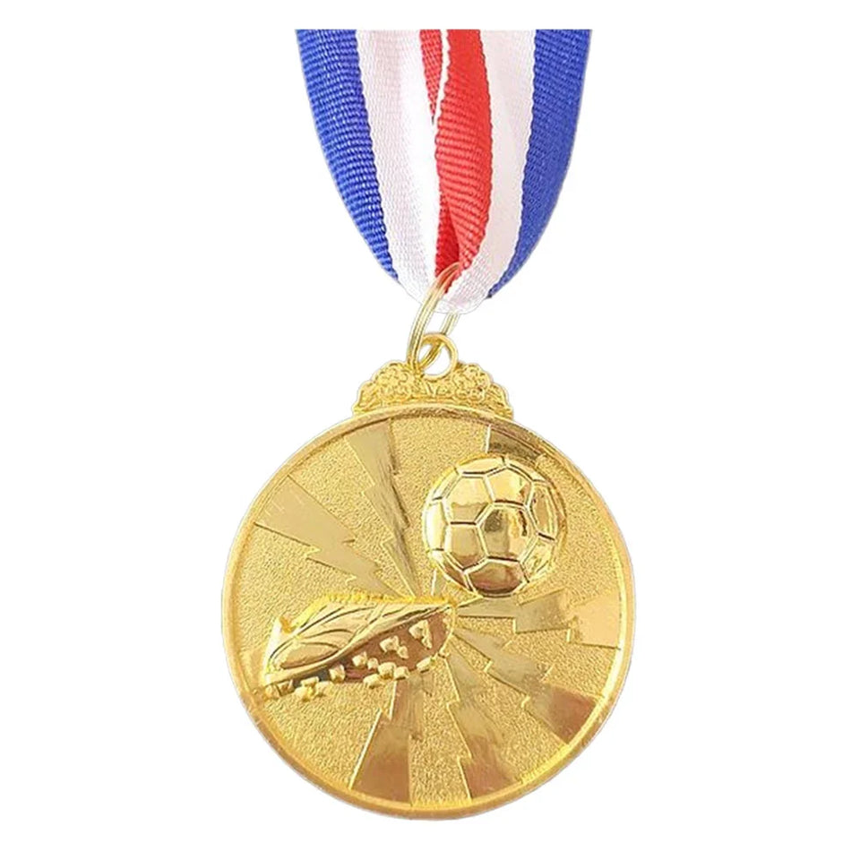 1-30PCS Zinc Alloy Award Medals Gold Silver Bronze Prizes Award Soccer Football Medals for Championship Sports Competition