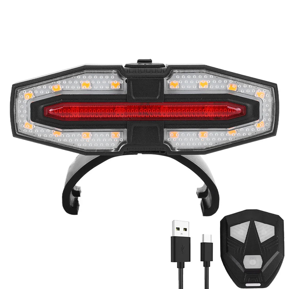 Electric Scooter Turning Signal Tail Light USB Rechargable with Remote Control Warning Lamp LED Waterproof for M365 Pro 2 MI 4