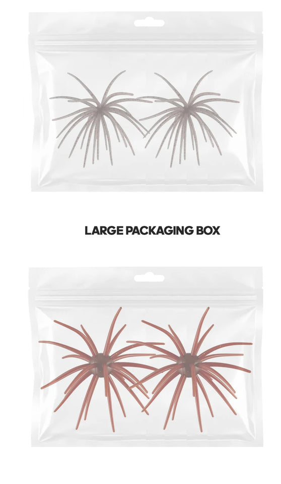 TAIYU 2-Pack Floating Sea Urchin Soft Lures, Bionic Soft Baits, TPE Material Fishing Lures for Saltwater Fishing, Commercial Pon