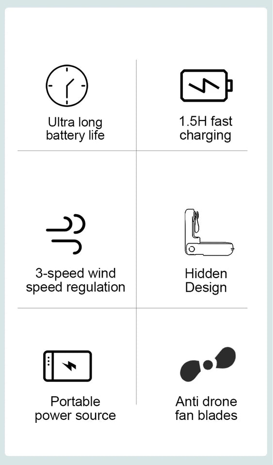 Foldable Small Fan Portable and high-power Hand Held Portable Mini Fan Rechargeable Hand USB Charge Fan