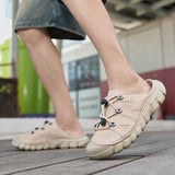 Summer Men's Sandals Beach Shoes Handmade Breathable Design Sandals Casual Beach Shoes Lightweight Soft Bottom Outdoor Sandals