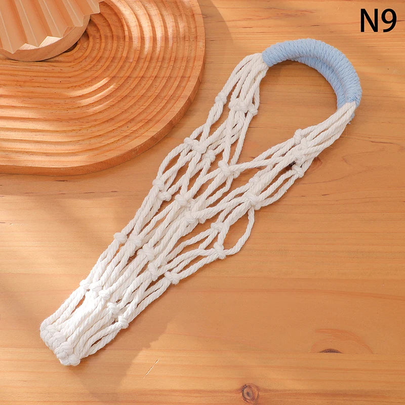 Portable Coffee Cup Bag Hollow Out Bottle Bag Practical Mugs Bag Foldable Water Bottle Bags Woven Net Bag Cup Cover