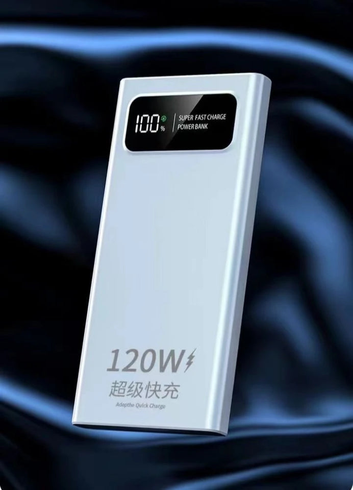 BCAK New 120W Super Fast Charging Power Bank | 20000mAh Large Capacity Portable Mobile Power Supply