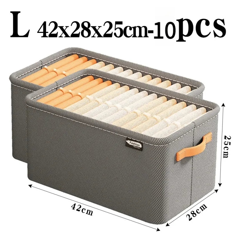 Collapsible Closet Organizer 10PCS Drawer Storage Bins for Clothing Pants and Toy Storage Home Bedroom Use