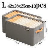 Collapsible Closet Organizer 10PCS Drawer Storage Bins for Clothing Pants and Toy Storage Home Bedroom Use