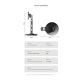 Magnetic Metal Phone Stand for Desk, 360° Rotating & 3-Axis Adjustable Height Hands-Free Live Streaming & Bedside Tablet Holder